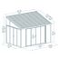 Wintergarten 'Sanremo' anthrazit 294 x 435 cm Polycarbonat transparent