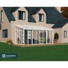 Wintergarten 'Sanremo' weiß 294 x 556 cm Polycarbonat transparent