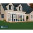 Wintergarten 'Sanremo' weiß 294 x 556 cm Polycarbonat transparent