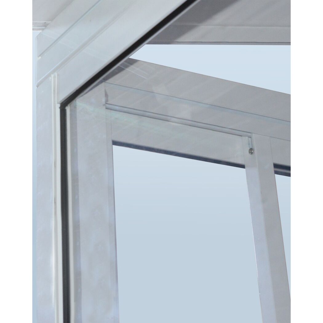 Wintergarten 'Sanremo' weiß 294 x 556 cm Polycarbonat transparent
