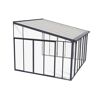 Wintergarten 'Sanremo' anthrazit 380 x 435 cm Polycarbonat transparent