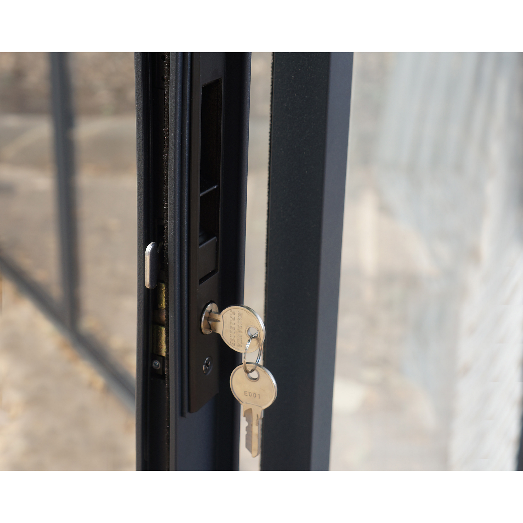 Wintergarten 'Sanremo' anthrazit 294 x 314 cm Polycarbonat transparent