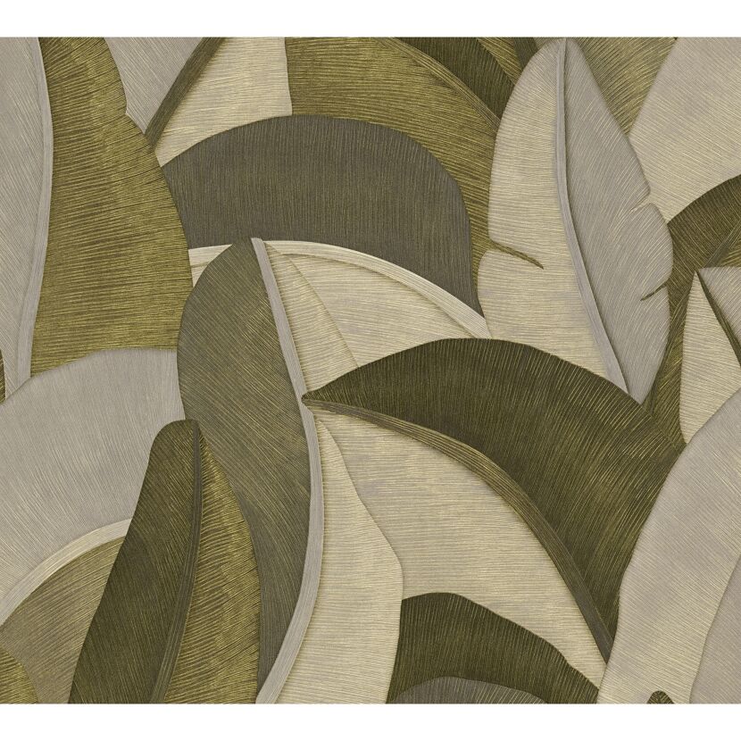 Vliestapete 'Metropolitan Stories Vibes & Styles Palmen' gold 10,05 x 0,53 m