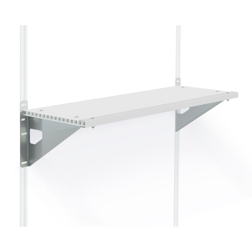 Regalset für Gerätehaus SkyLight und Rubicon silber/weiß 30,5 x 84,7 cm