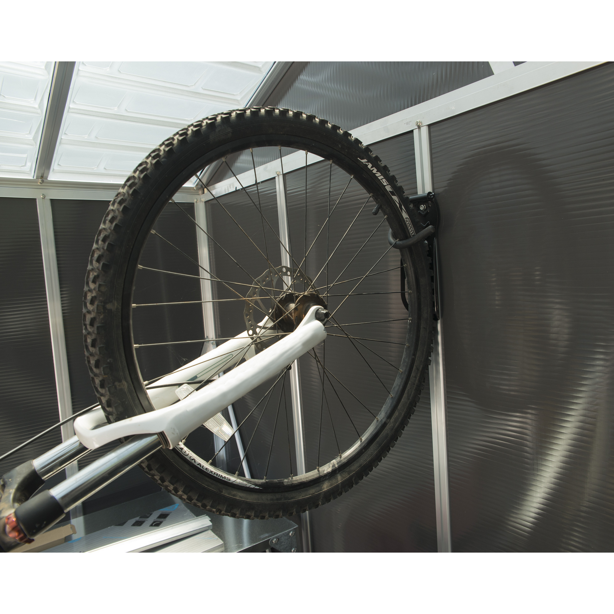 Vertikaler Fahrradaufhänger für Gerätehaus 11 x 26 cm