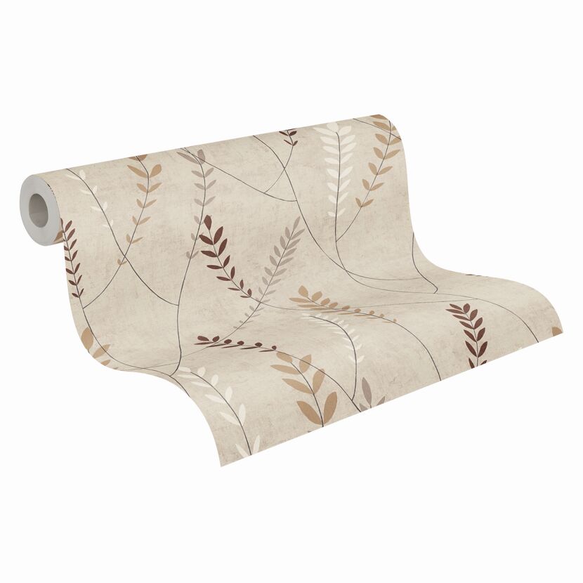 Vliestapete 'Nordic Feeling' Ranke beige 10,05 x 0,53 m