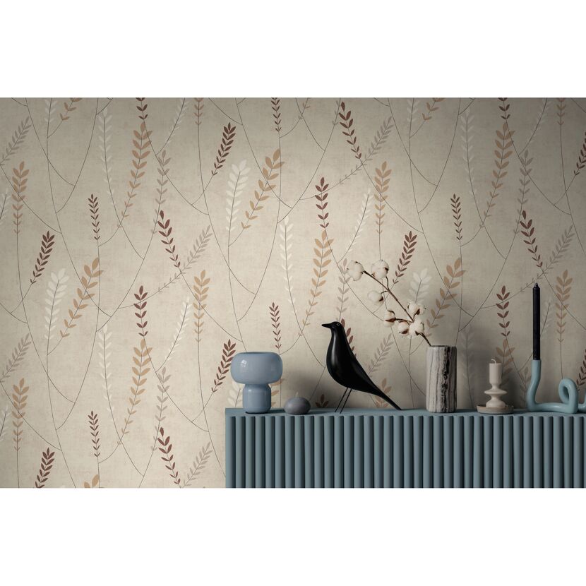 Vliestapete 'Nordic Feeling' Ranke beige 10,05 x 0,53 m