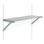 Regalset für Gerätehaus Yukon silber/weiß 35 x 104 cm, 4er-Pack