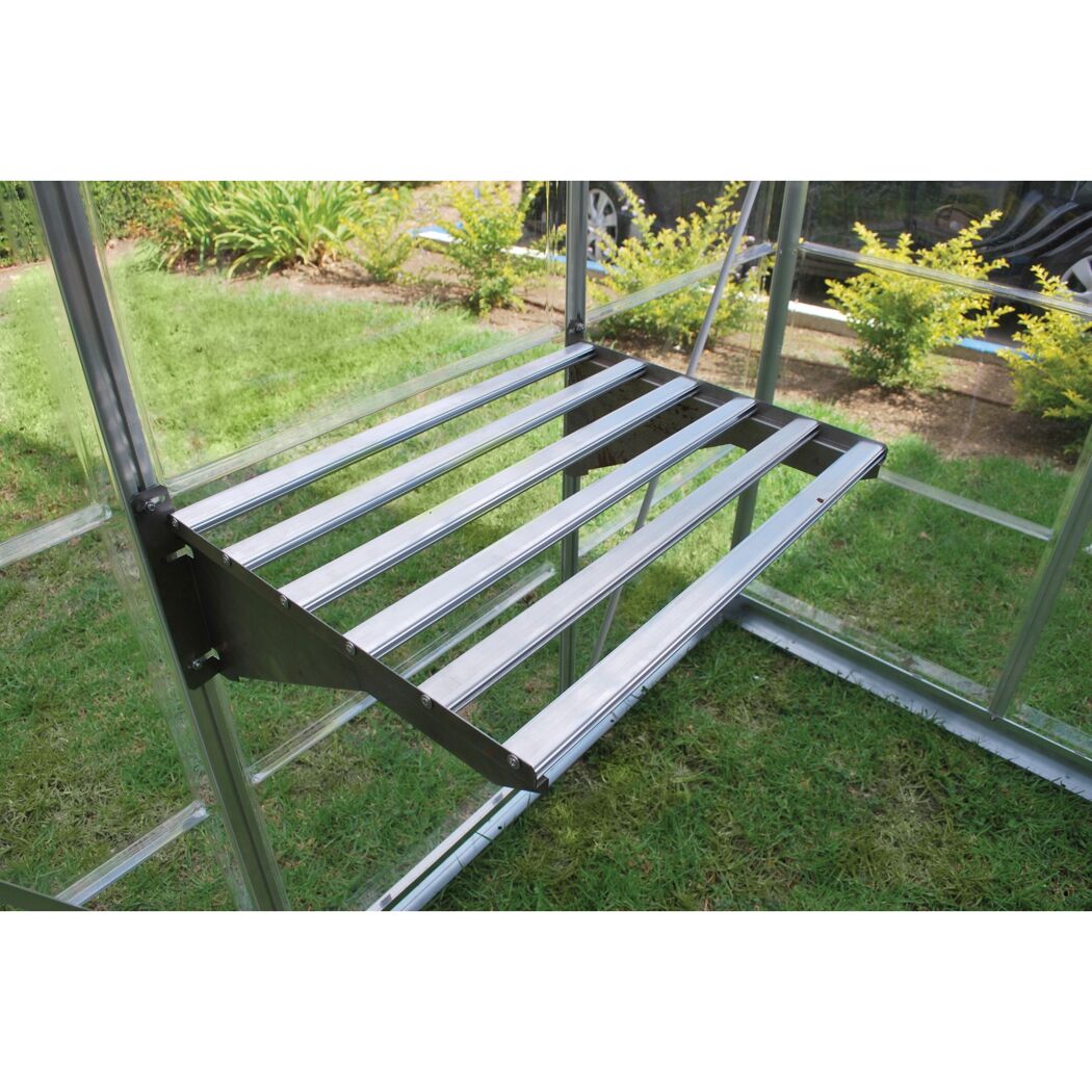 Schwerlastregal für Gewächshaus silber 42,2 x 62,2 cm, 4er-Pack