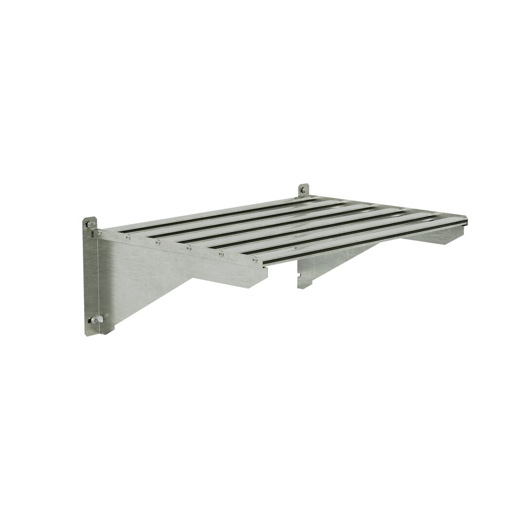 Schwerlastregal für Gewächshaus silber 42,2 x 62,2 cm, 4er-Pack