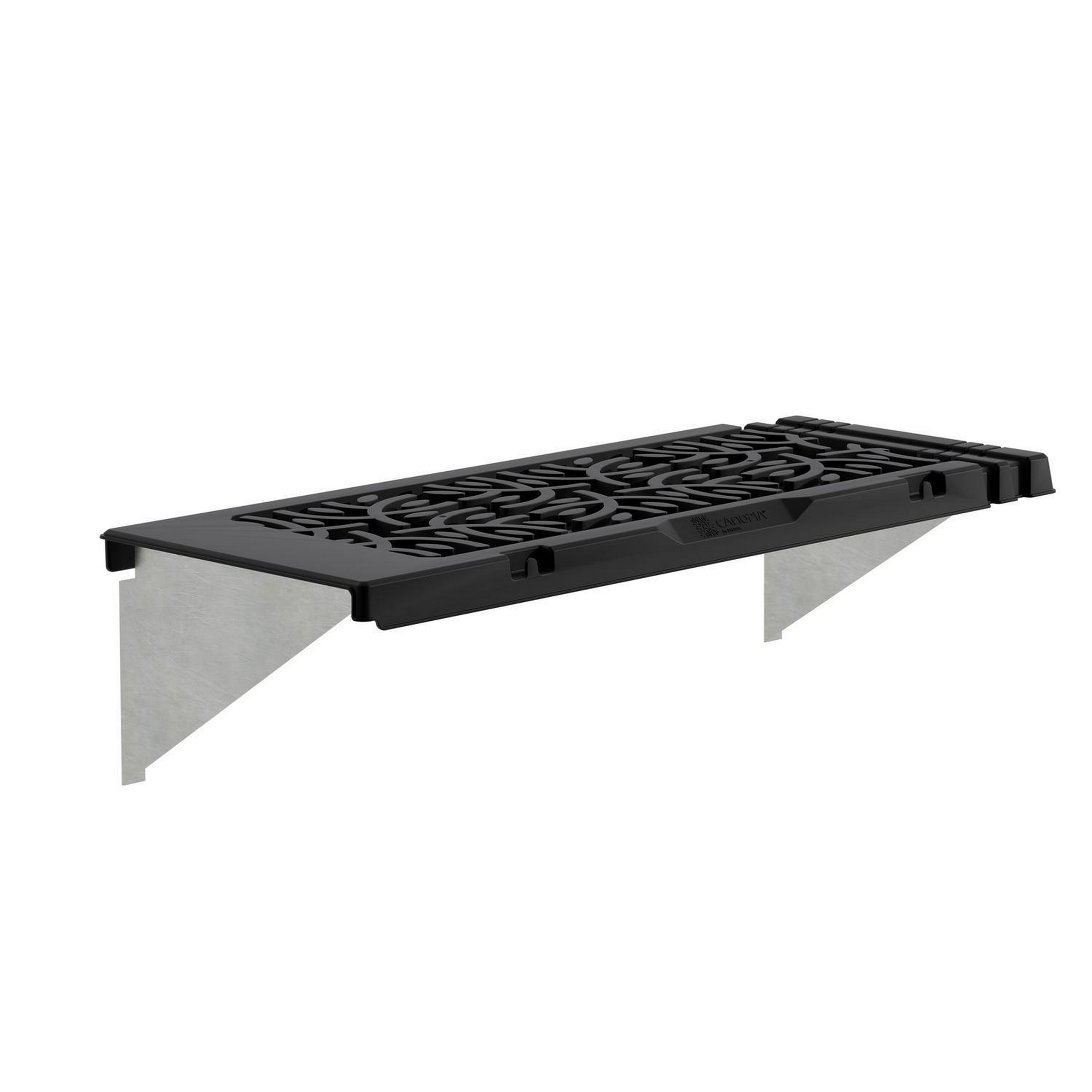 Regalset für Gewächshaus anthrazit 26 x 65 cm Polypropylen, 2er-Pack