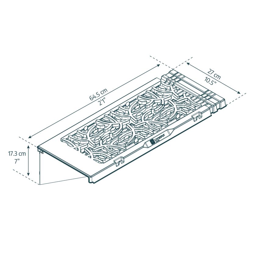 Regalset für Gewächshaus anthrazit 26 x 65 cm Polypropylen, 2er-Pack