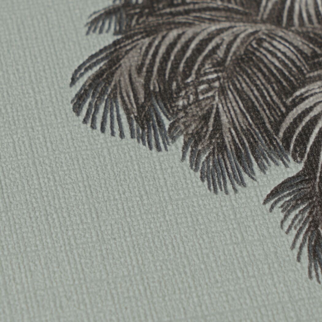 Vliestapete 'Pintwalls 3' Palmen grau 10,05 x 0,53 m