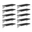 Regalset für Gewächshaus anthrazit 26 x 65 cm Polypropylen, 10er-Pack