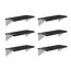Regalset für Gewächshaus anthrazit 26 x 65 cm Polypropylen, 6er-Pack