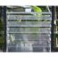 Seitliches Lamellenfenster für Gewächshaus silber 61 x 64 cm Polycarbonat