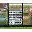 Seitliches Lamellenfenster für Gewächshaus silber 61 x 64 cm Polycarbonat