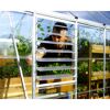 Seitliches Lamellenfenster für Gewächshaus silber 61 x 64 cm Polycarbonat