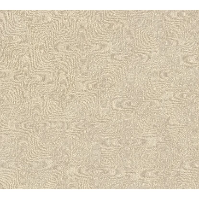 Vliestapete 'Hygge 3' Kreise gold 10,05 x 0,53 m