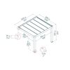 Terrassenüberdachung 'Helsinki' Zedernholz 340 x 300 cm Polycarbonat grau