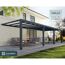 Terrassenüberdachung 'Stockholm' anthrazit  330,5 x 950 cm Polycarbonat klar