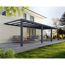 Terrassenüberdachung 'Stockholm' anthrazit  330,5 x 950 cm Polycarbonat klar