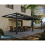 Terrassenüberdachung 'Stockholm' anthrazit  330,5 x 732 cm Polycarbonat klar