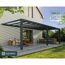 Terrassenüberdachung 'Stockholm' anthrazit  330,5 x 805 cm Polycarbonat klar