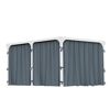 Vorhang-Set dunkelgrau für Pavillon Milano 3 x 4 m/Martinique 3,6 x 5 m