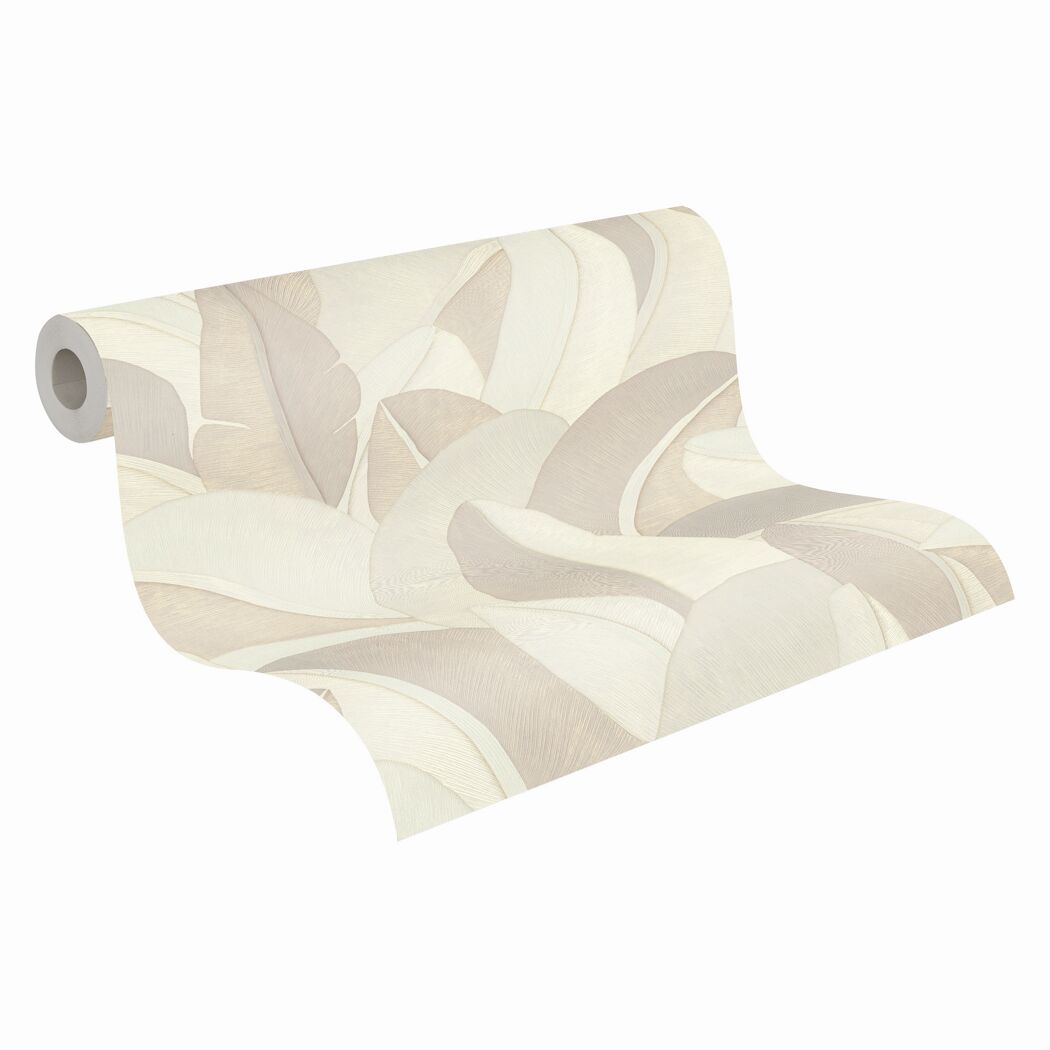 Vliestapete 'Metropolitan Stories Vibes & Styles' Palmen weiß 10,05 x 0,53 m