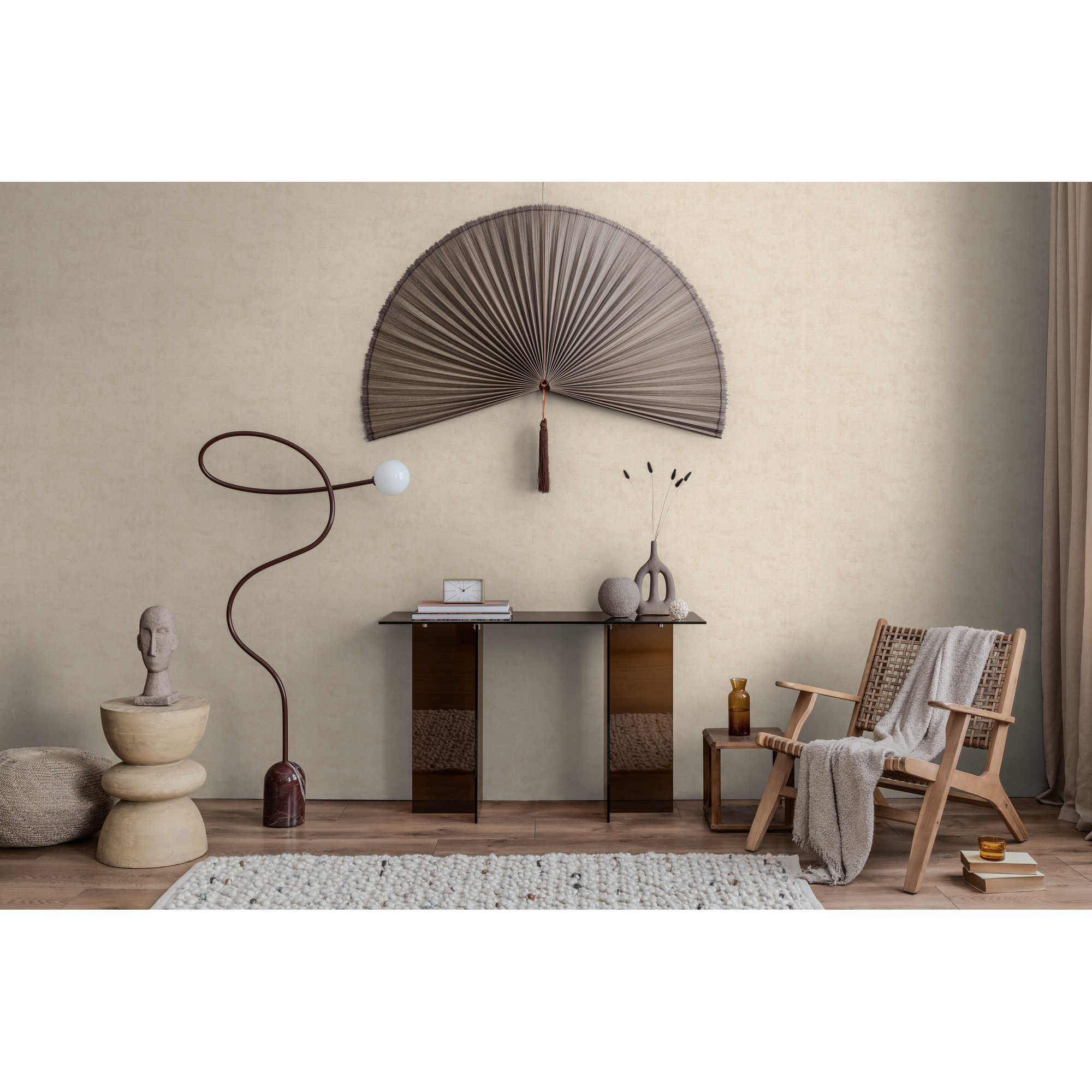 Vliestapete 'Pintwalls 3' Uni beige 10,05 x 0,53 m