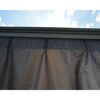 Vorhang-Set dunkelgrau für Pavillon Palermo 4,3 x 4,3 m