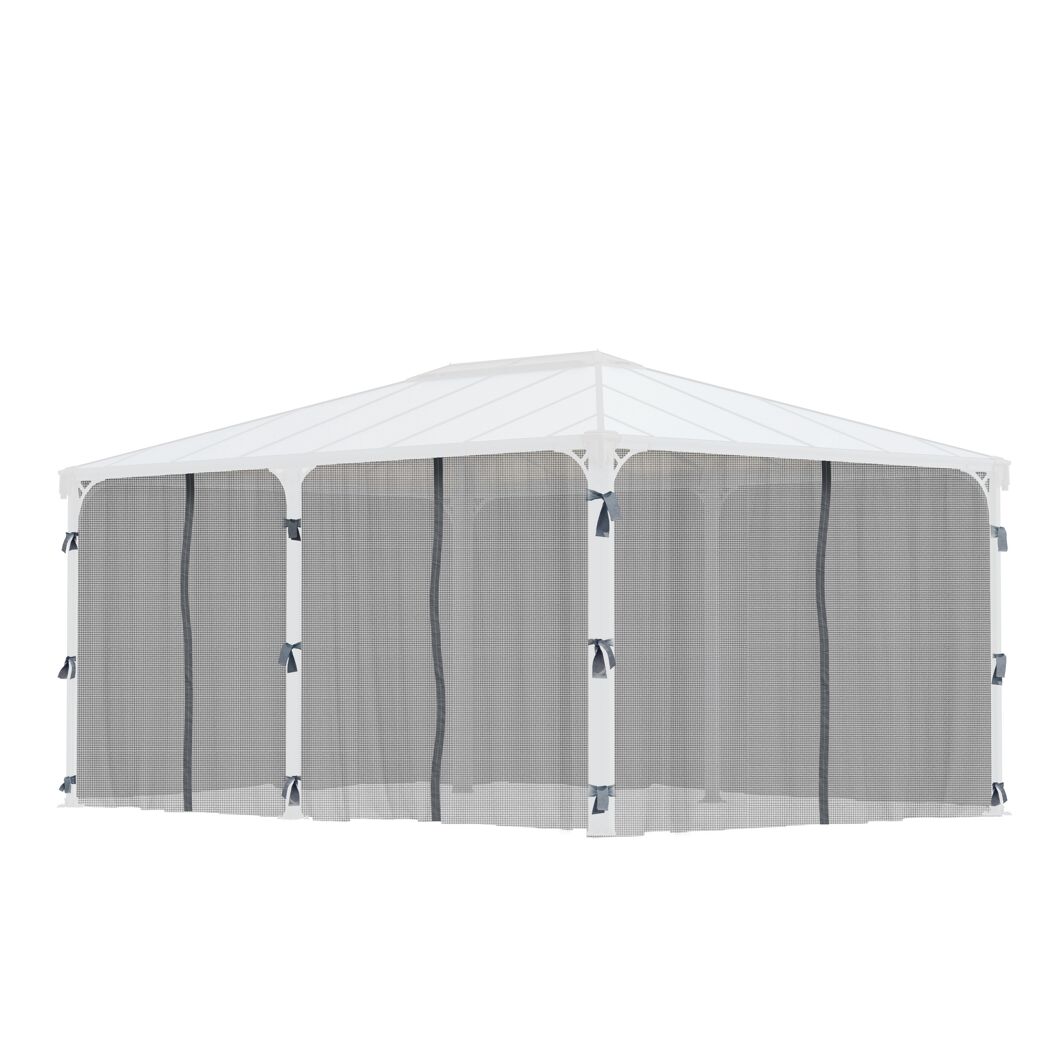 Insektenschutznetz dunkelgrau für Pavillon Milano 3 x 4 m/Martinique 3,6 x 5 m