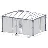 Insektenschutznetz dunkelgrau für Pavillon Milano 3 x 4 m/Martinique 3,6 x 5 m