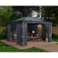Vorhang-Set dunkelgrau für Pavillon Dallas 4,9 x 4,2 m
