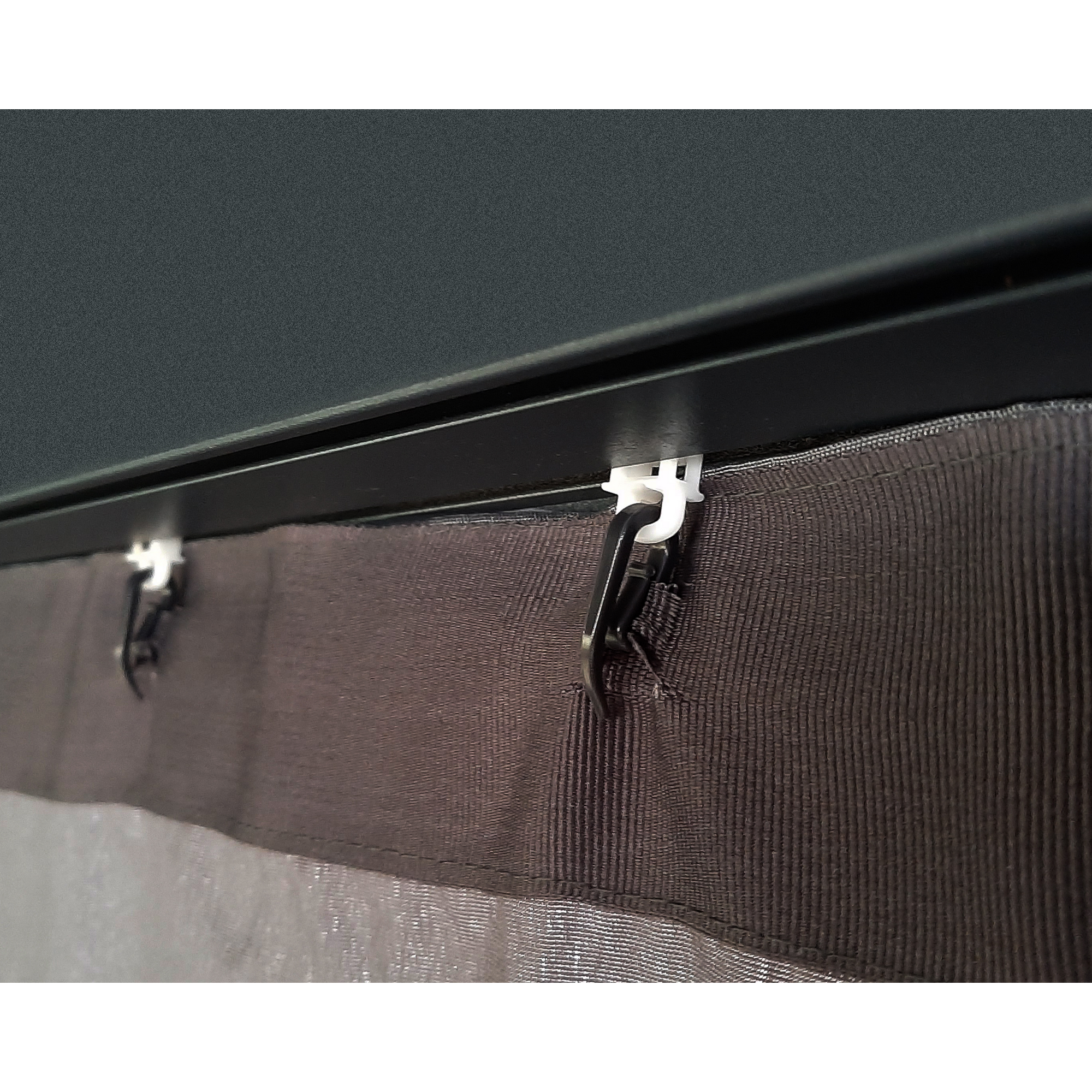 Vorhang-Set dunkelgrau für Pavillon Dallas 3,6 x 6 m