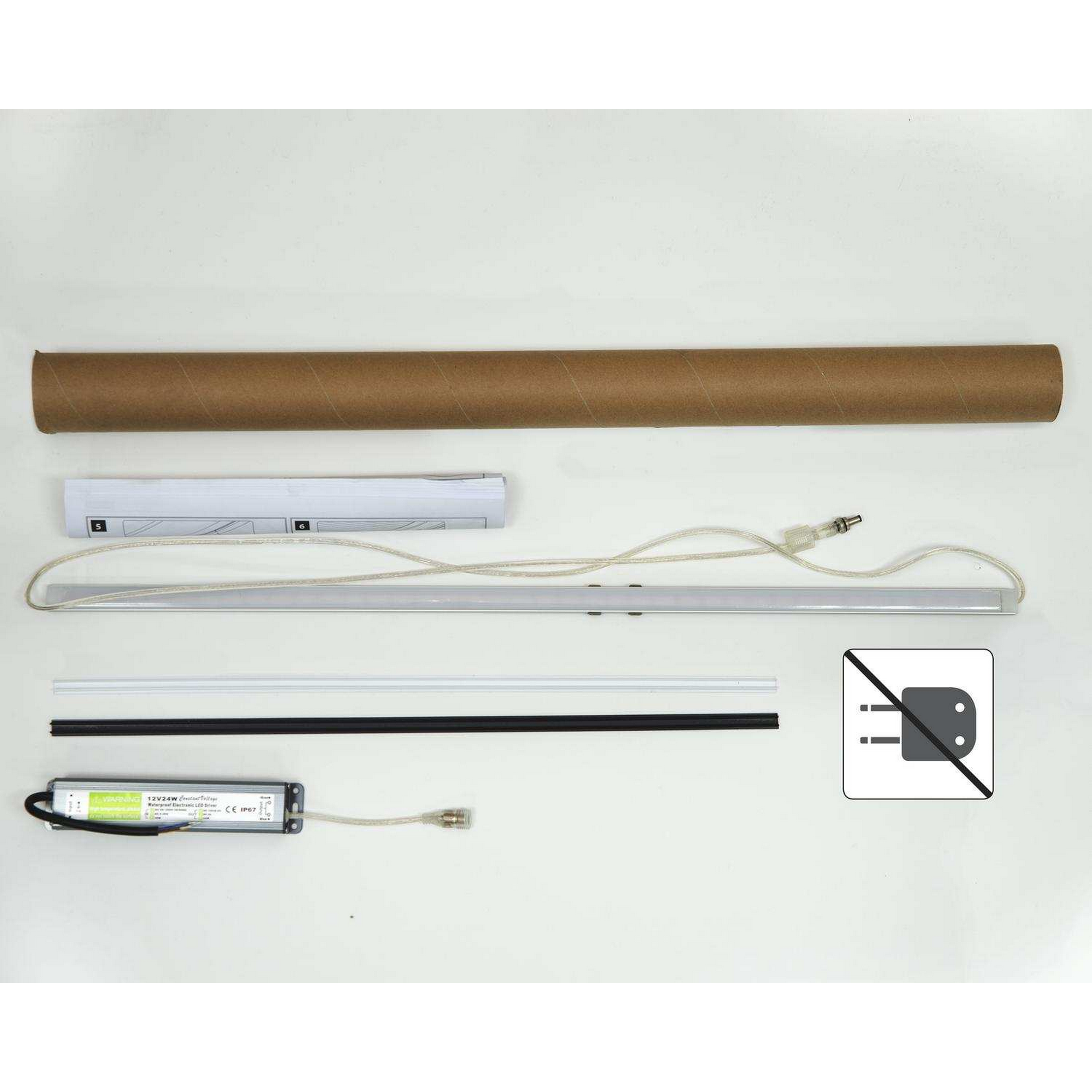 LED-Beleuchtungsset für Pavillon silber 67 cm