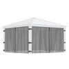 Insektenschutznetz dunkelgrau für Pavillon Dallas 4,2 x 4,2 m