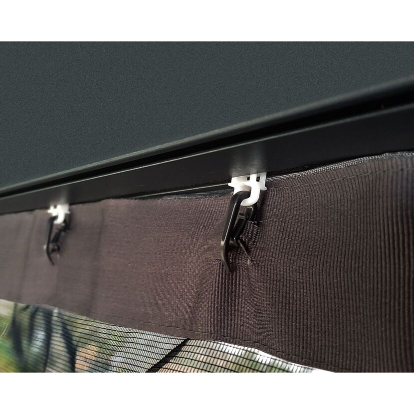 Insektenschutznetz dunkelgrau für Pavillon Dallas 4,2 x 4,2 m