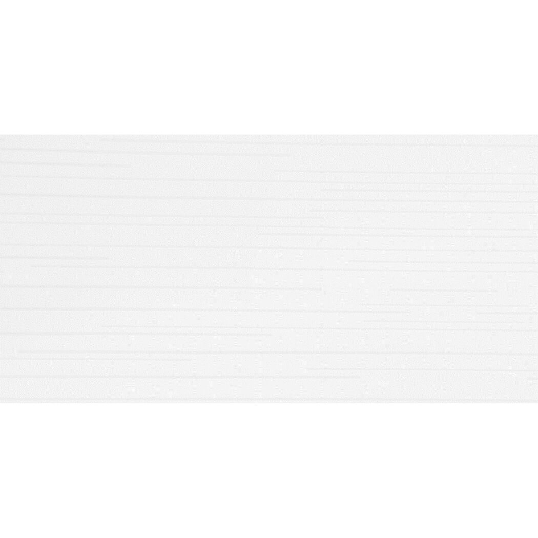 Wandfliese 'Smart Line' Steingut weiß matt 30 x 60 cm