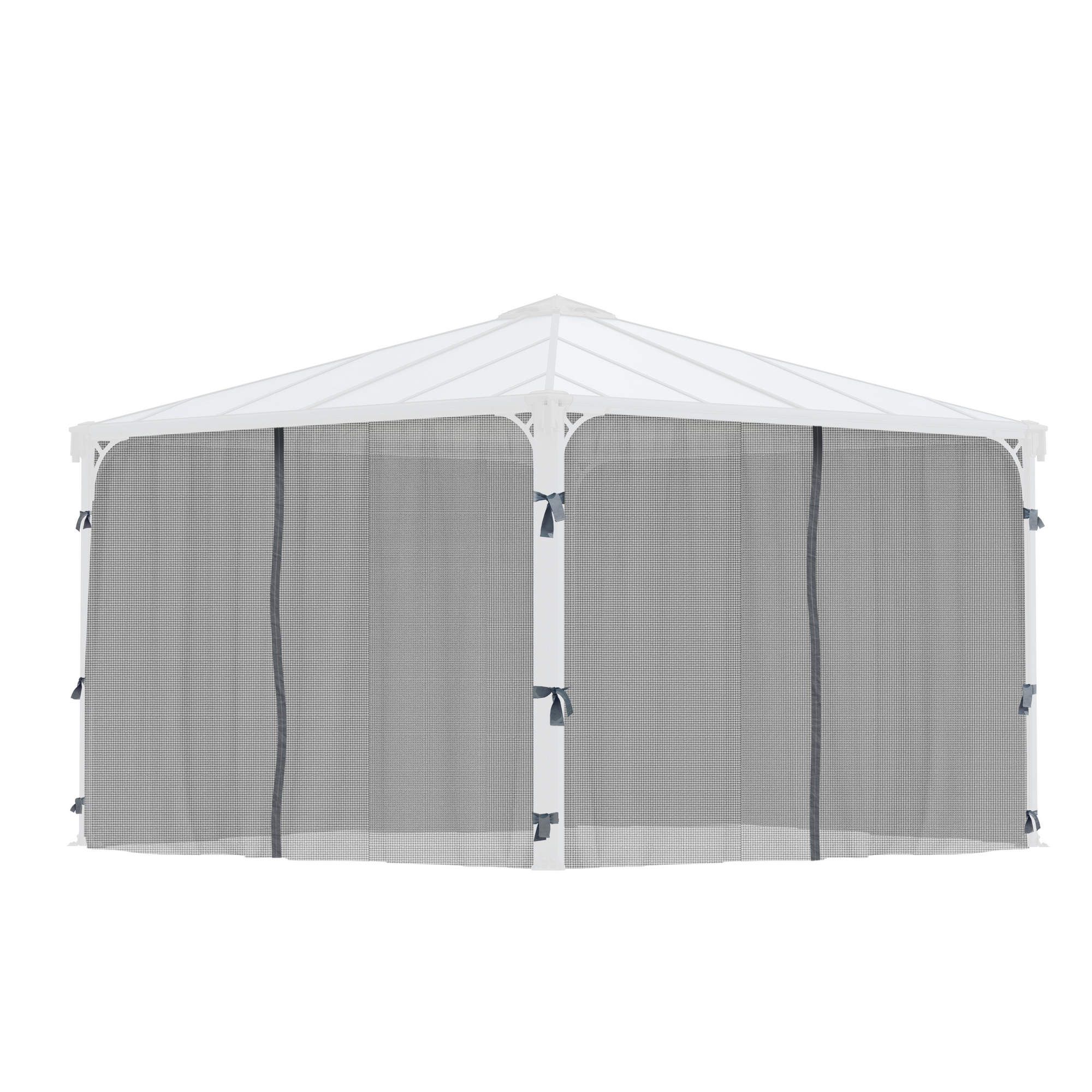 Insektenschutznetz dunkelgrau für Pavillon Palermo/Milano 3-4 m