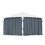 Vorhang-Set dunkelgrau für Pavillon Milano 3 x 4 m