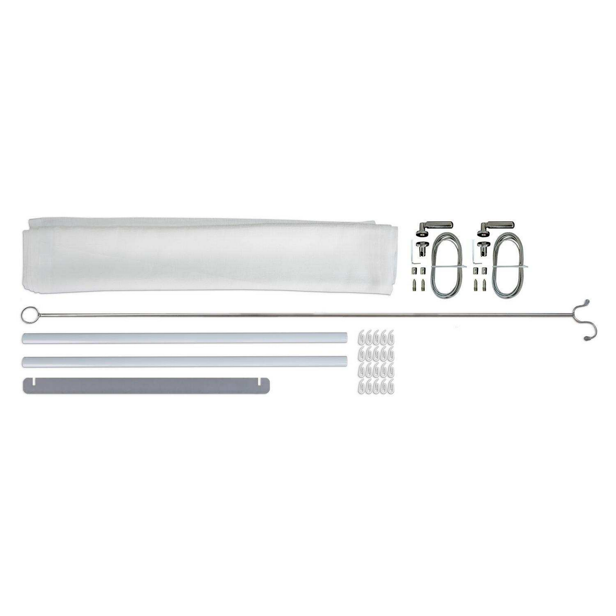 Sonnensegel weiß für Terrassenüberdachungen 3 x 4,3 m