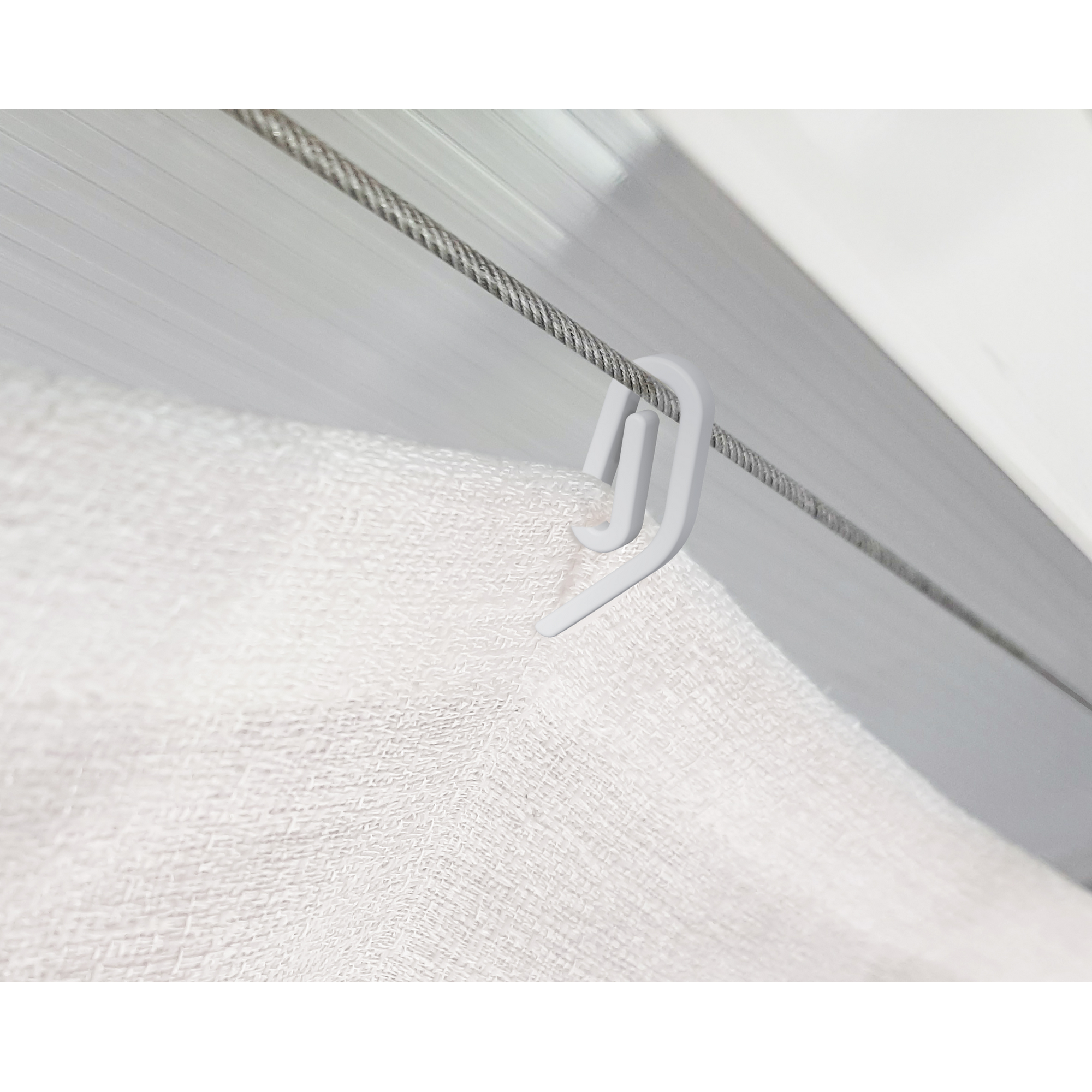 Sonnensegel weiß für Terrassenüberdachungen 3 x 8,6 m