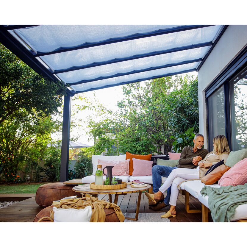 Sonnensegel für Terrassenüberdachung 'Stockholm' 325 x 64,5 cm 5 Stück