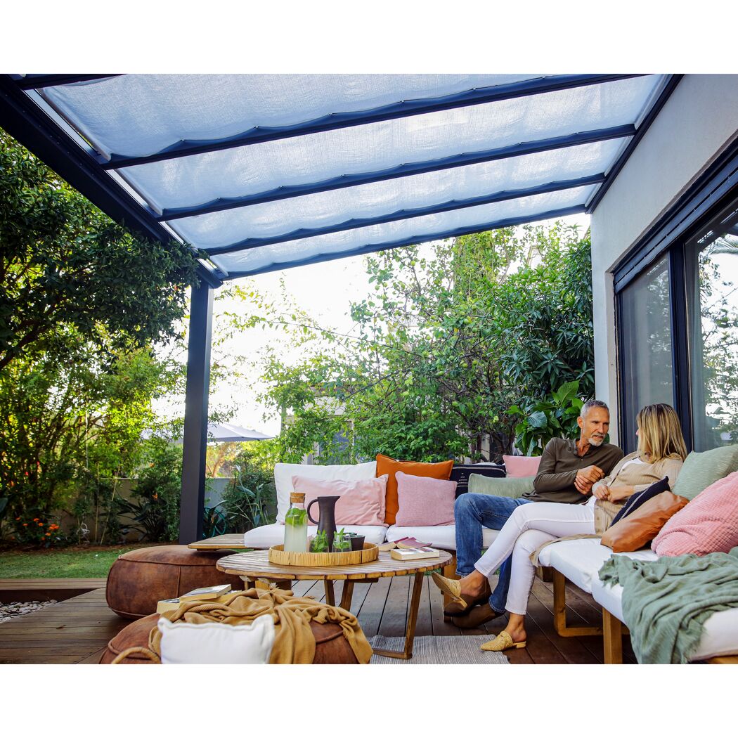 Sonnensegel für Terrassenüberdachung 'Stockholm' 325 x 64,5 cm 11 Stück