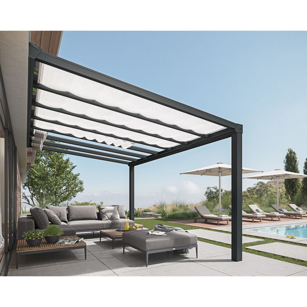 Sonnensegel für Terrassenüberdachung 'Stockholm' 325 x 64,5 cm 13 Stück