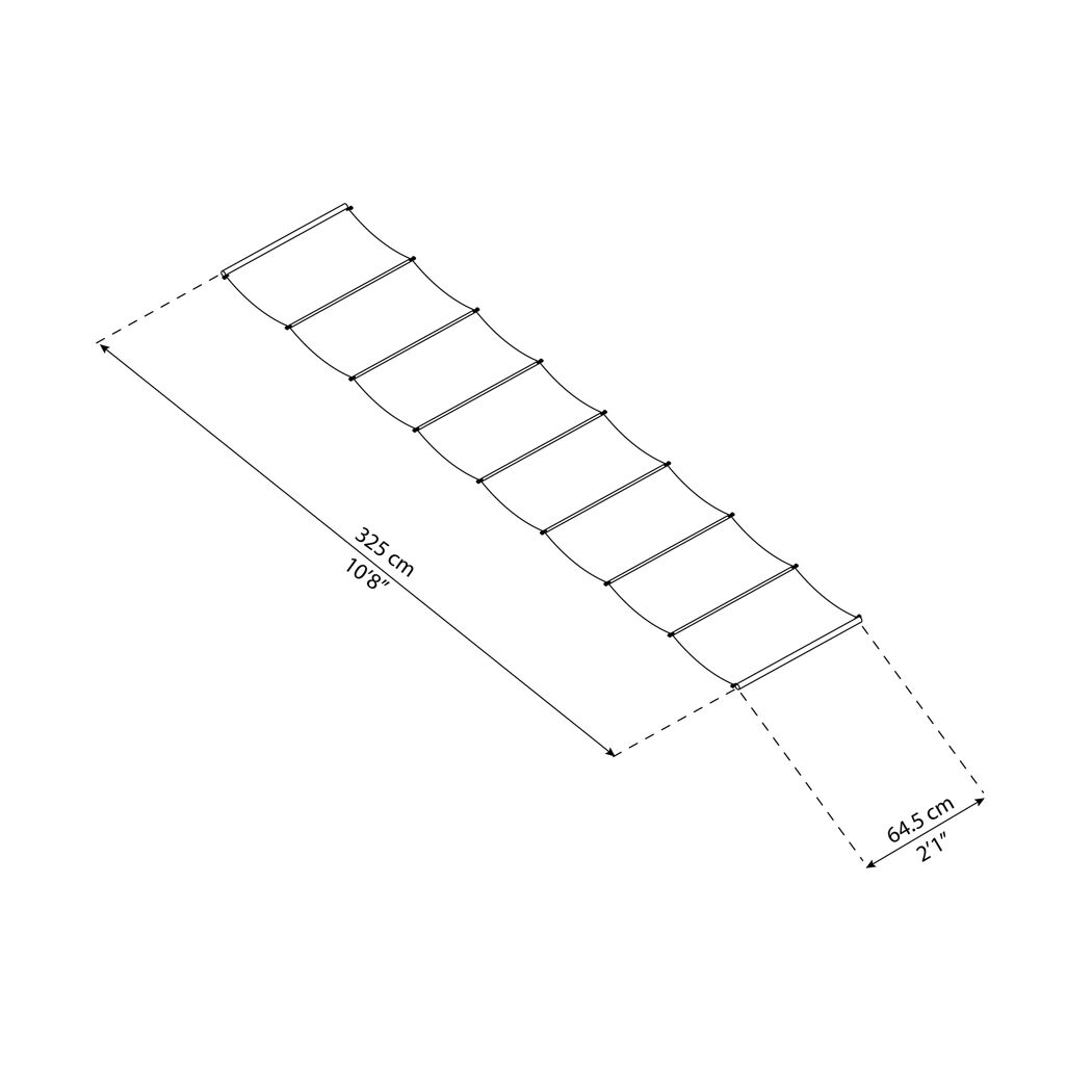 Sonnensegel für Terrassenüberdachung 'Stockholm' 325 x 64,5 cm 13 Stück