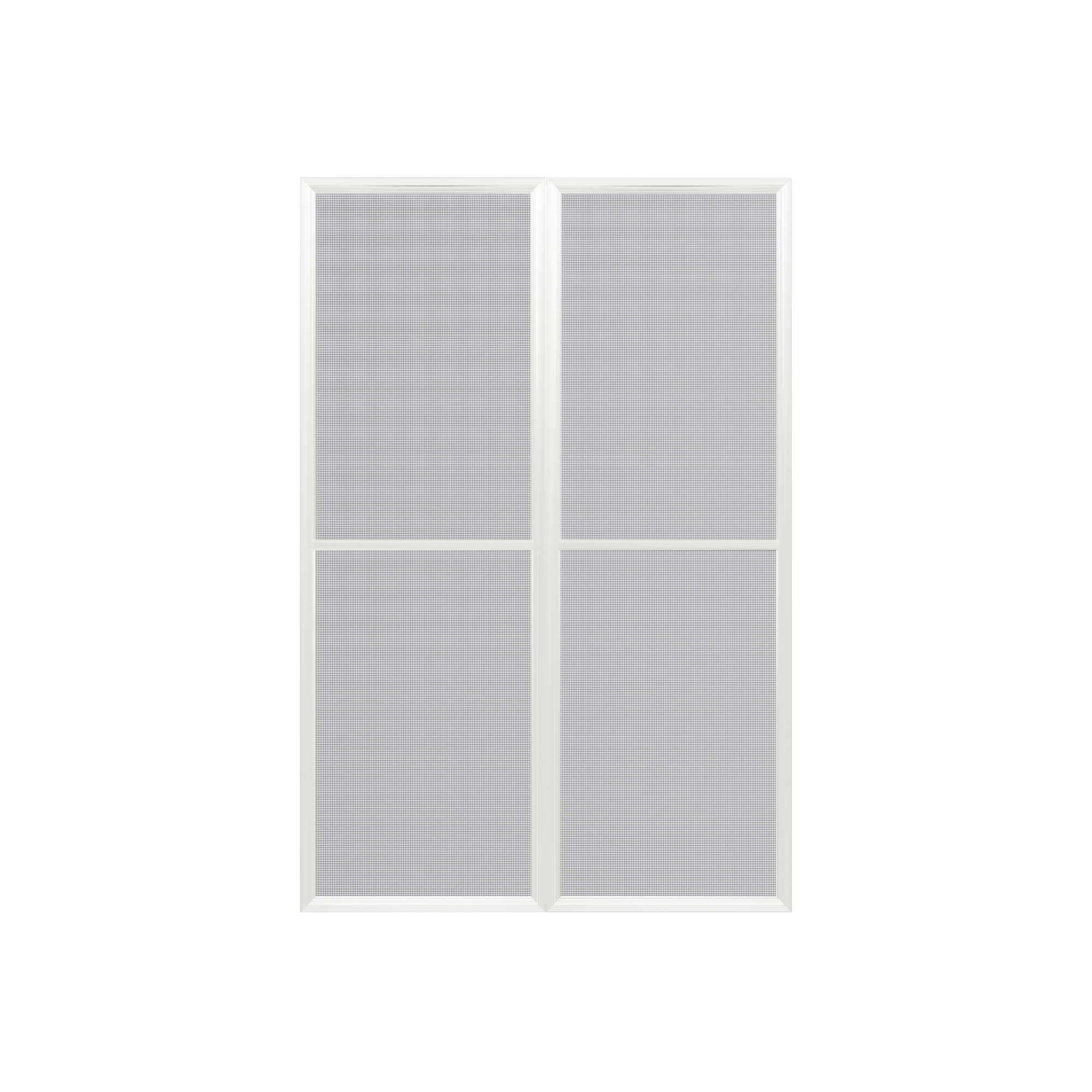 Doppel-Fliegengittertür weiß 137 x 205 cm für Wintergarten Sanremo