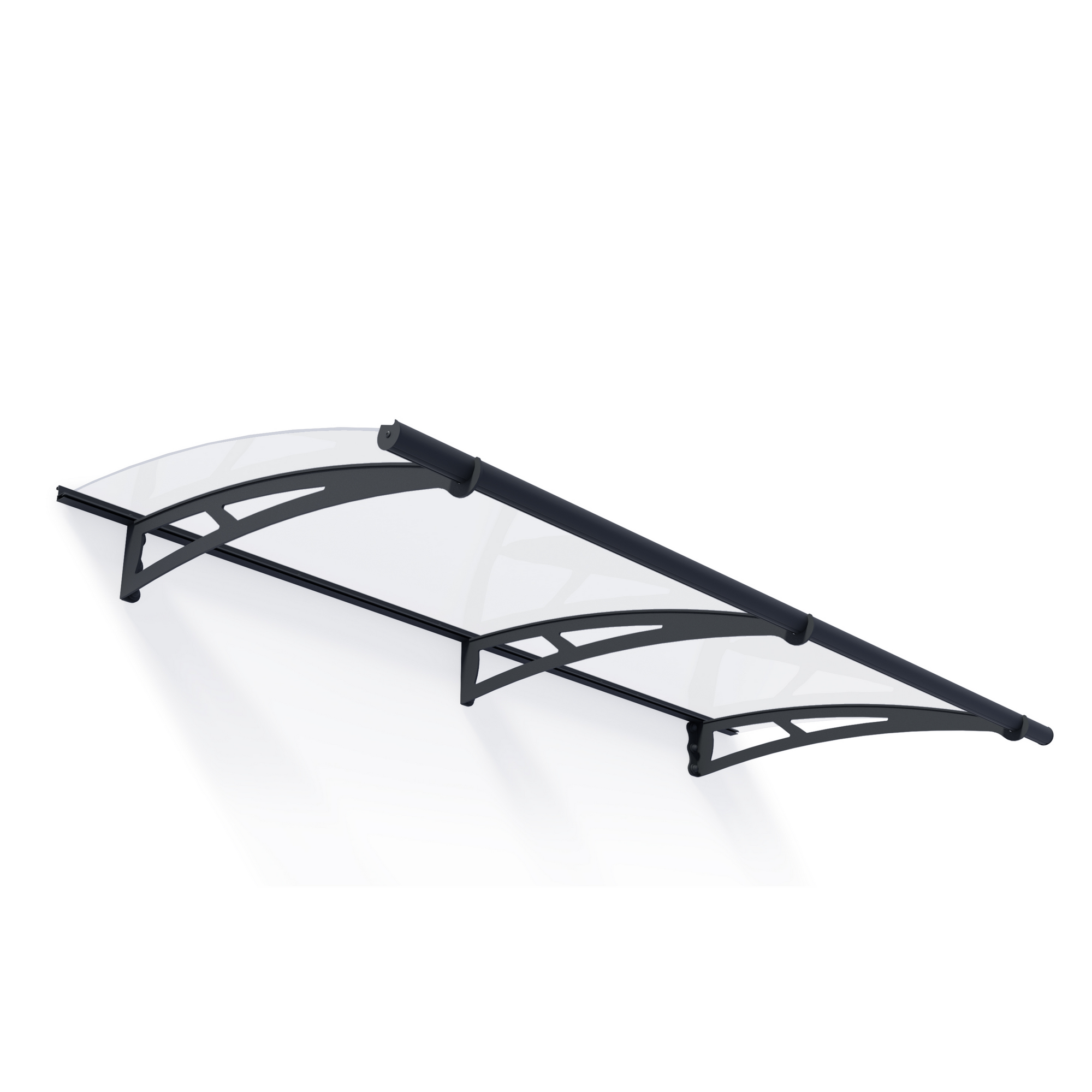 Vordach 'Aquila' anthrazit 91,5 x 205,5 cm Acrylglas klar